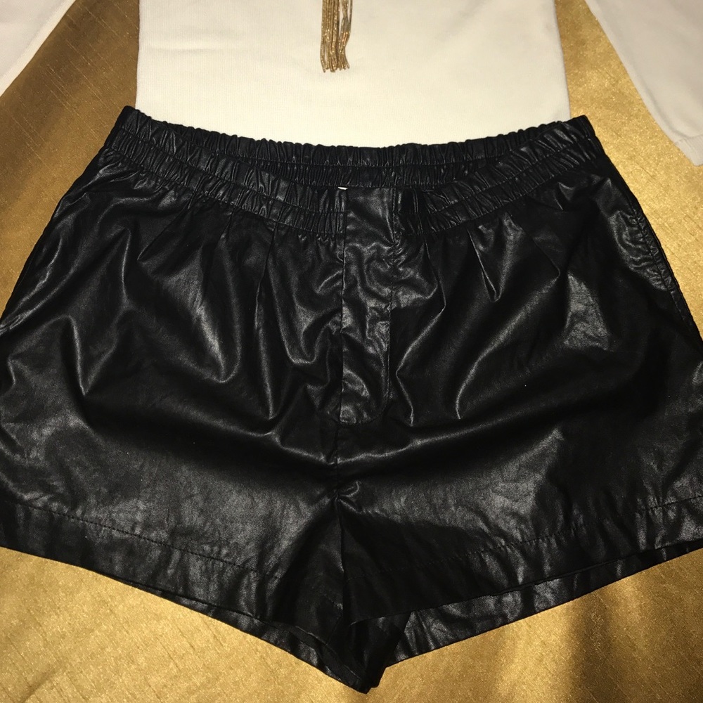 Forever 21 faux leather shorts